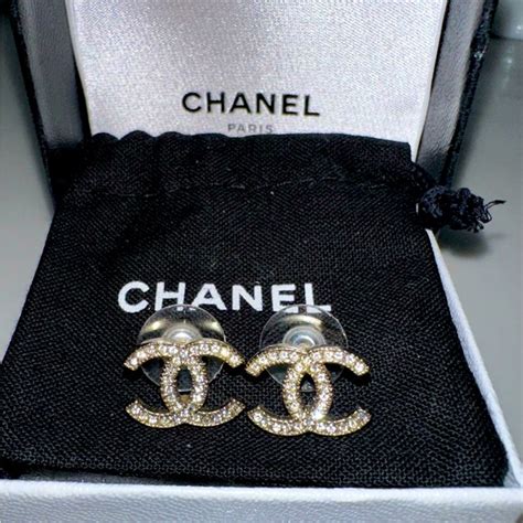 chanel boucle oreille earring|authentic Chanel cc earrings.